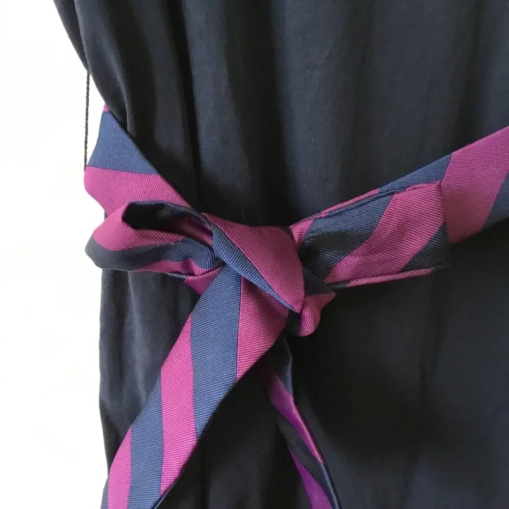 Ralph Lauren Girl Black Dress with Purple Belt